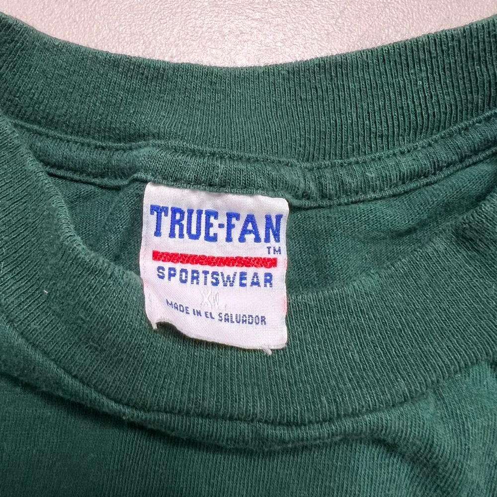 True Fan T-Shirt Mens XL Green Miami Hurricanes Vintage Y2K Collegiate Tee - Picture 5 of 6